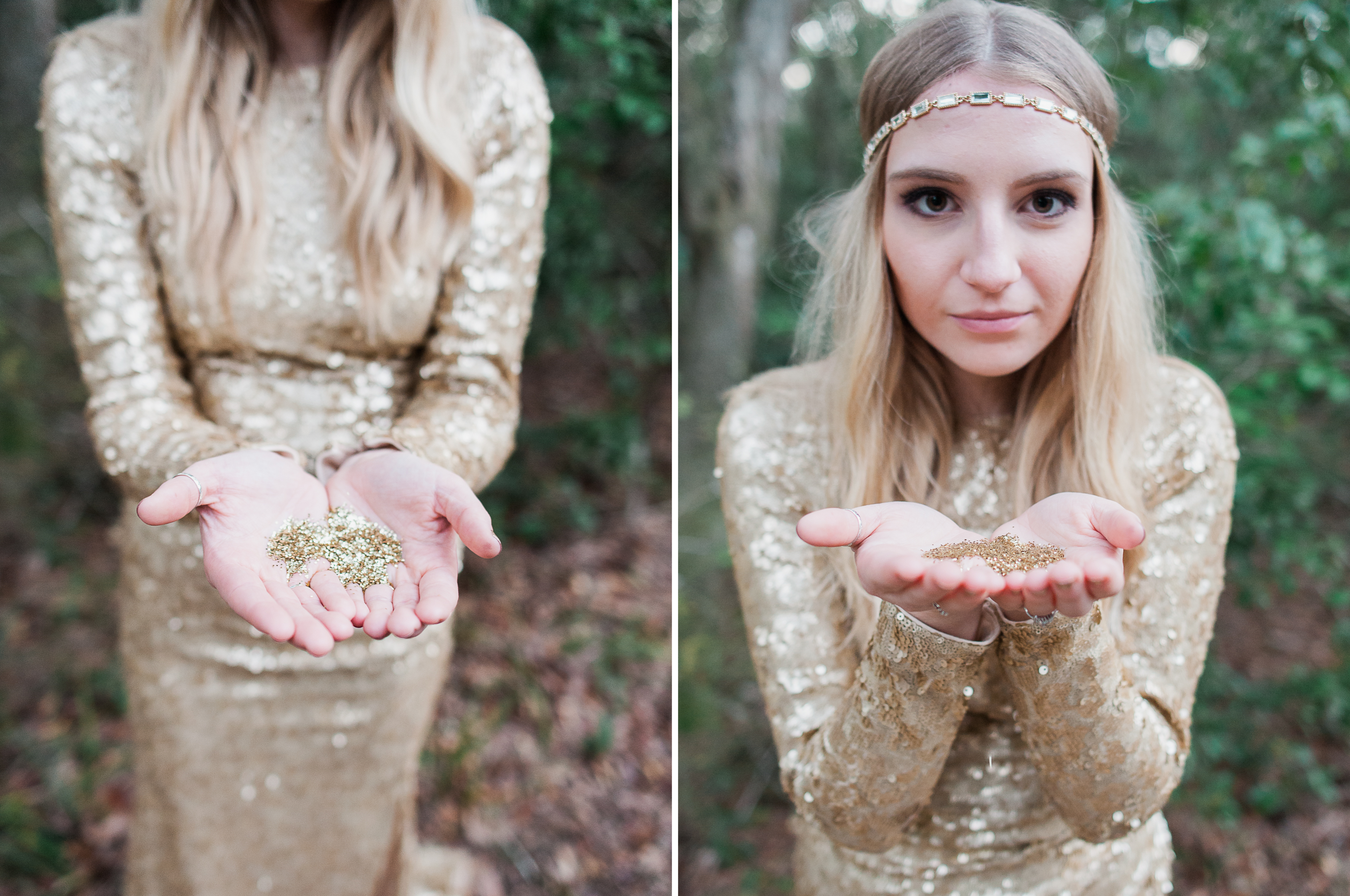 Gold Sequined Boho Bridal Inspiration