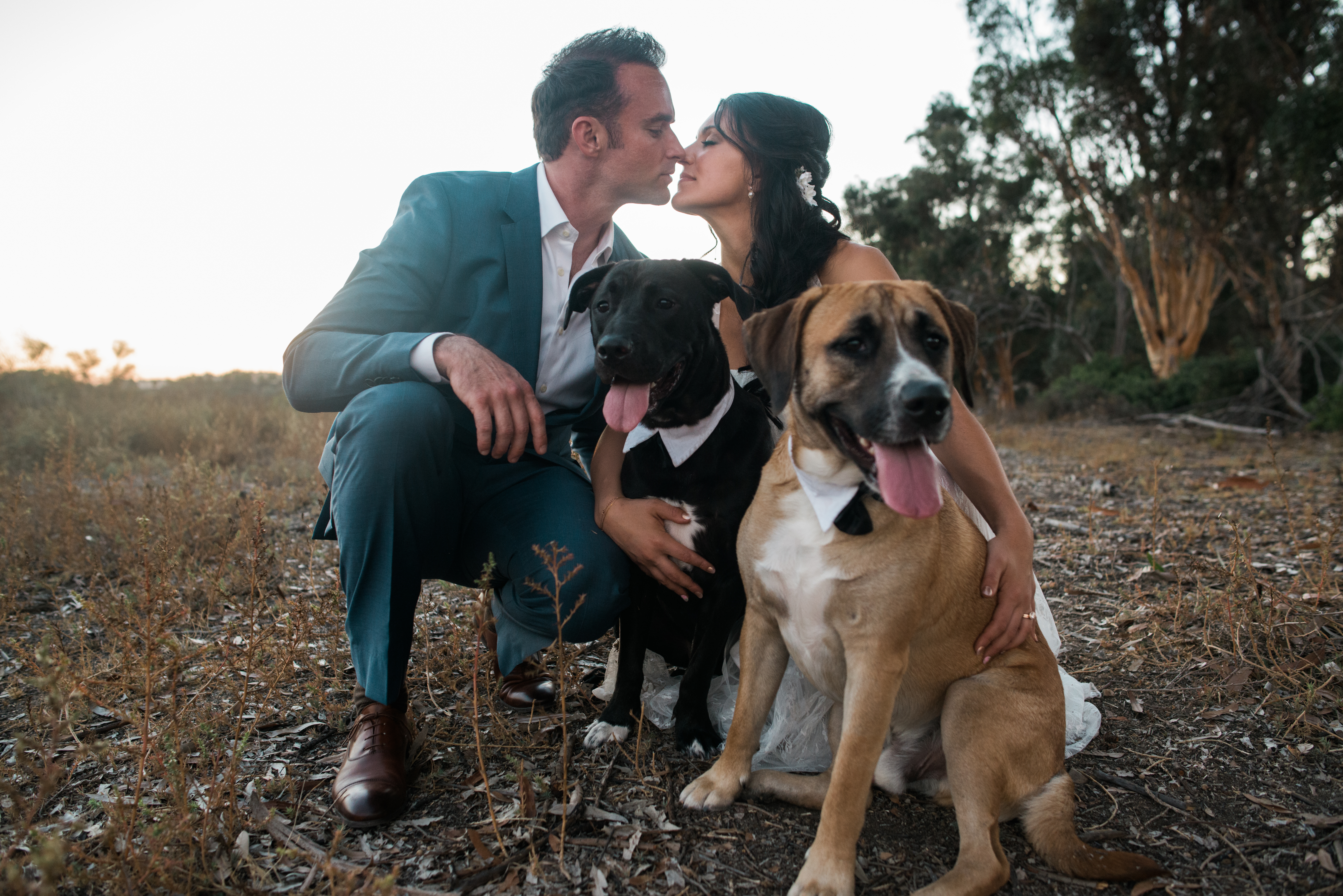 Dog andIntimate Couple Portraitsat a Bohemian Backyard in Rancho Bernardo CA by Kylie Rae Photography