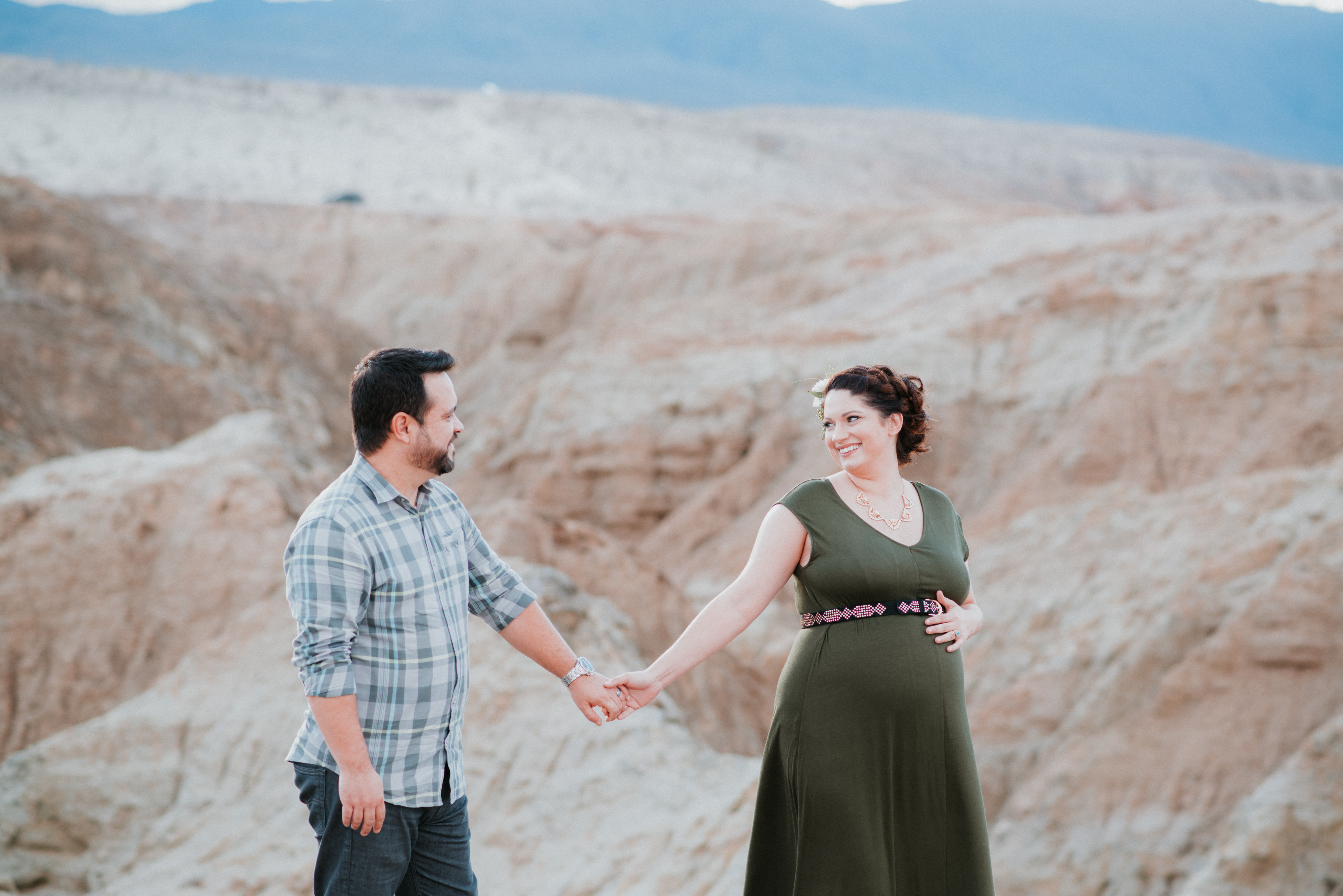 Maternity Photoshoot in Slot Canyon Anza Borrego Desert