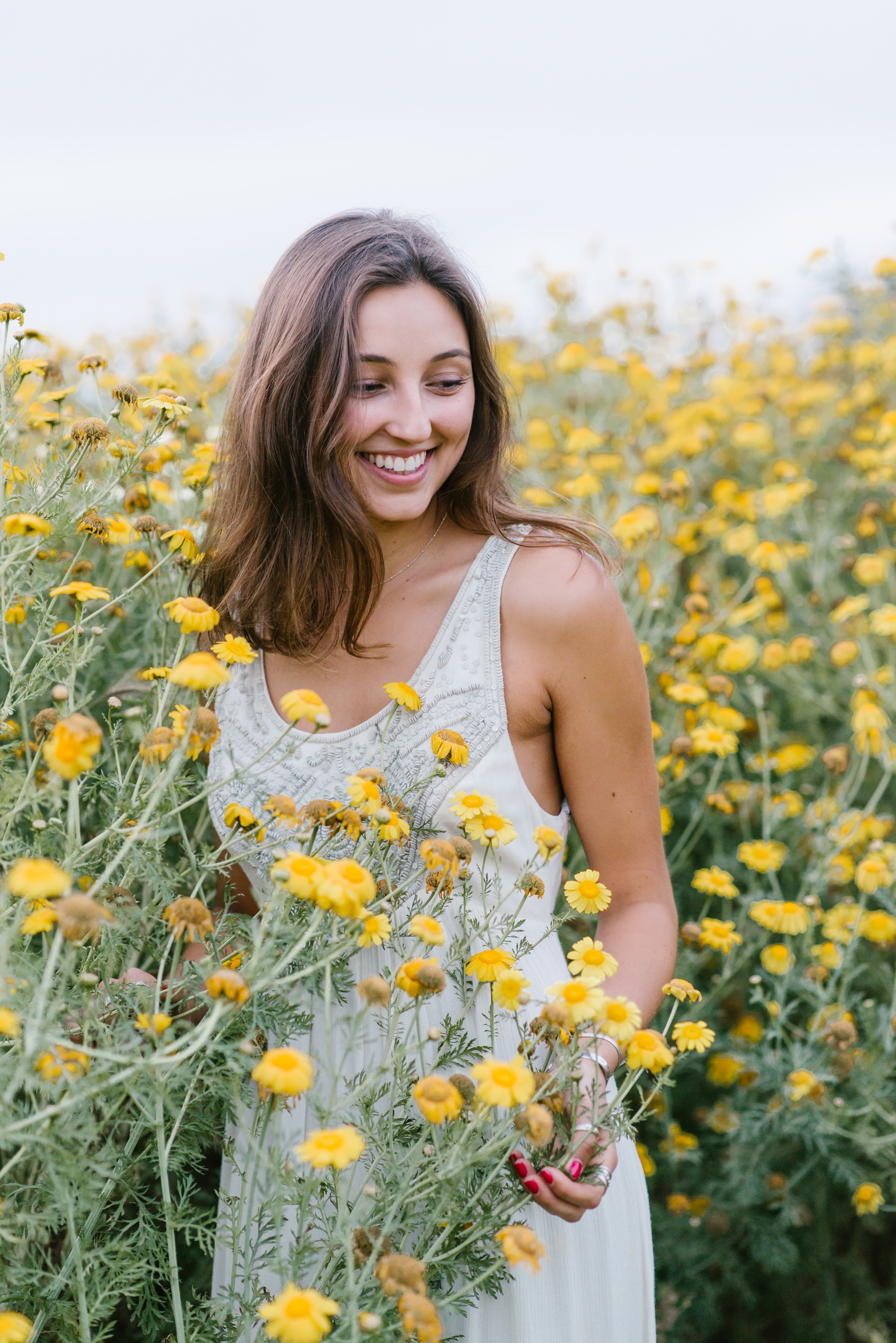 Sunset Cliffs Flower Field Senior Session by Kylie Rae Photography