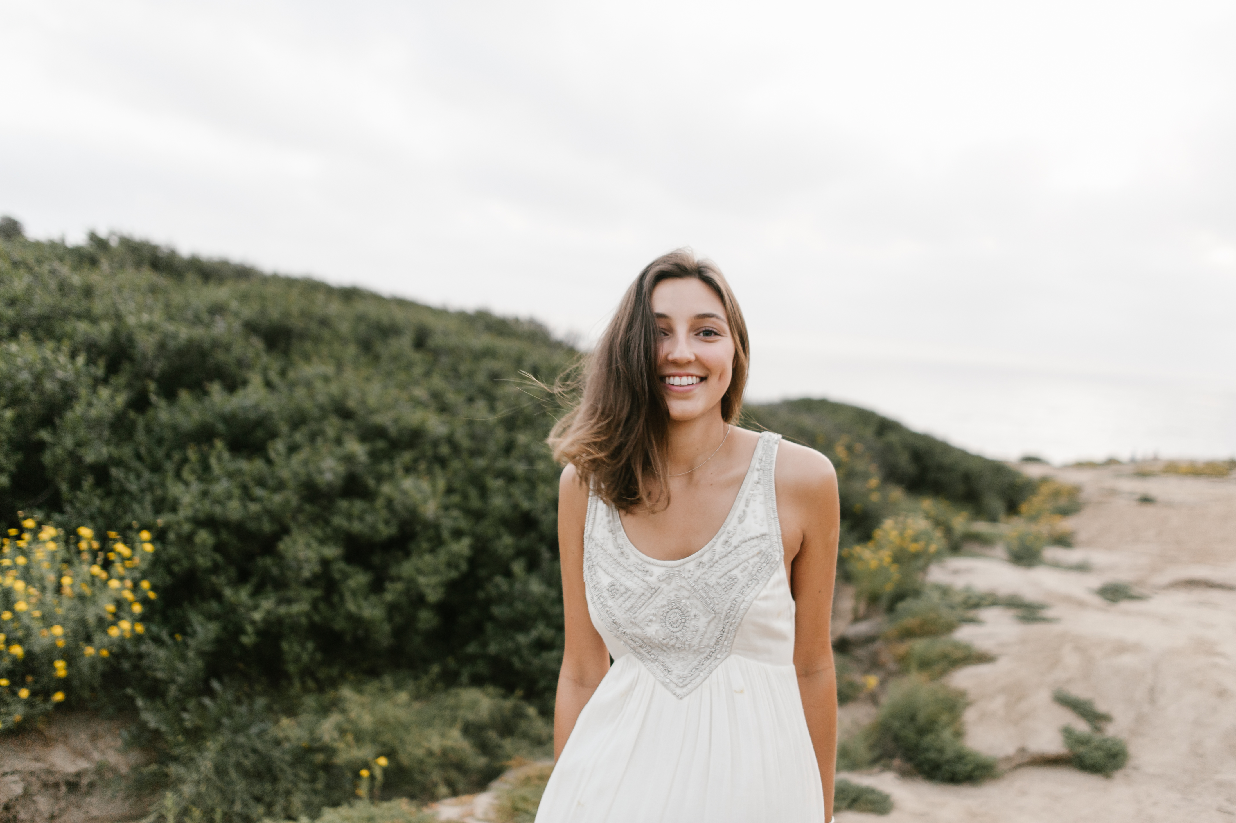 Sunset Cliffs Flower Field Senior Session by Kylie Rae Photography