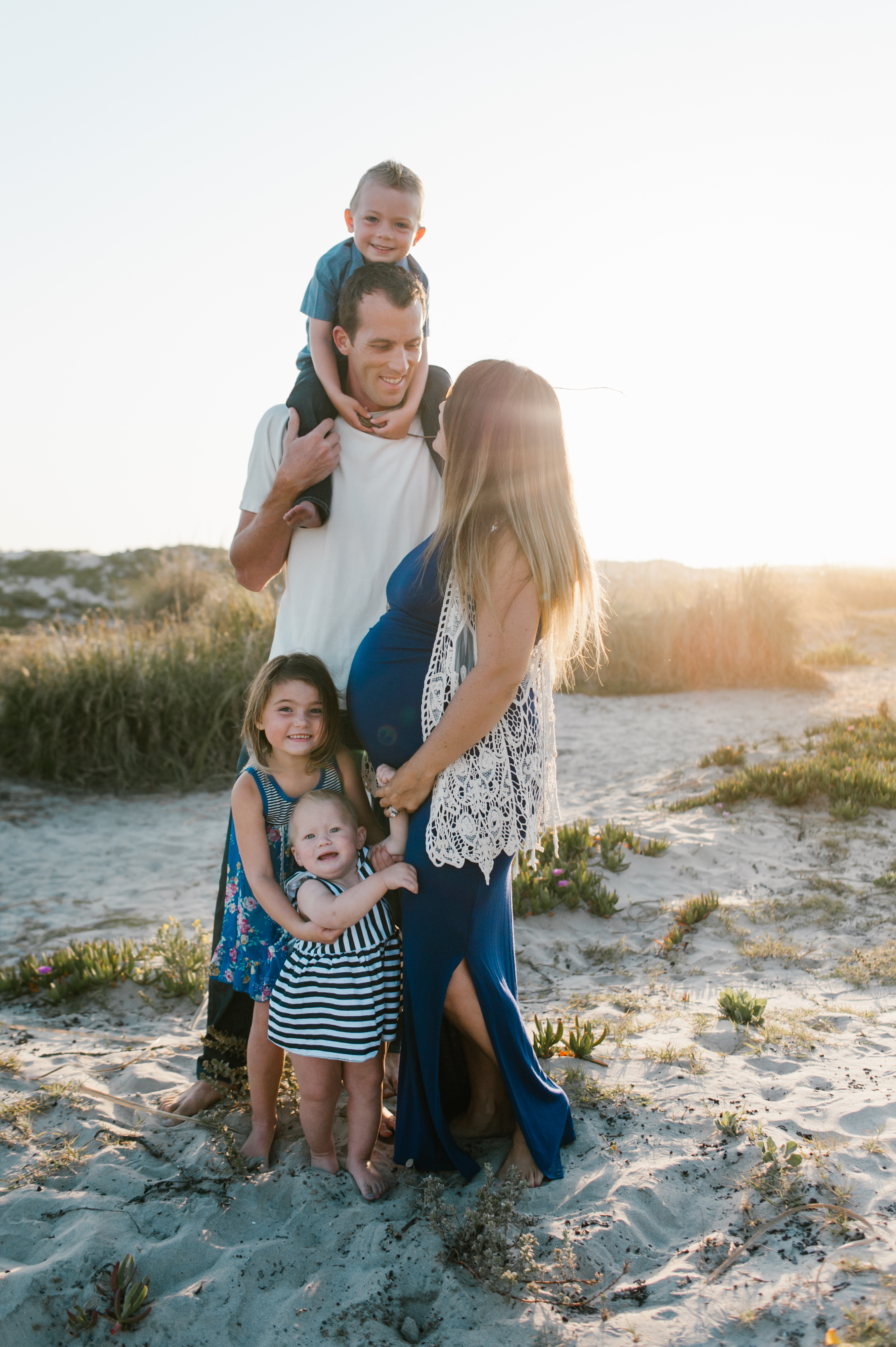 Boho familyfamily session at Coronado Beach by Kylie Rae Photography
