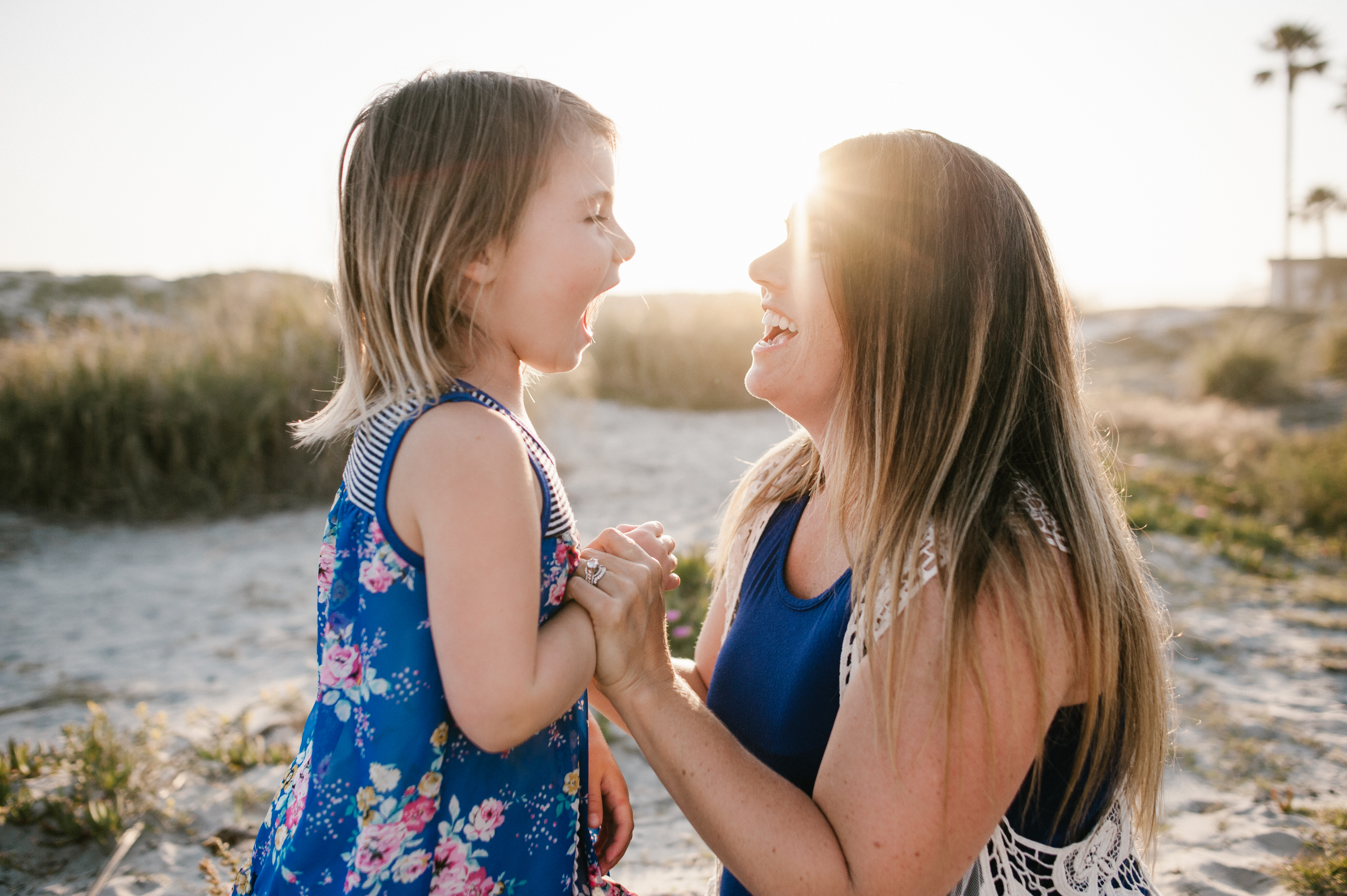 Mother daughterfamily session at Coronado Beach by Kylie Rae Photography