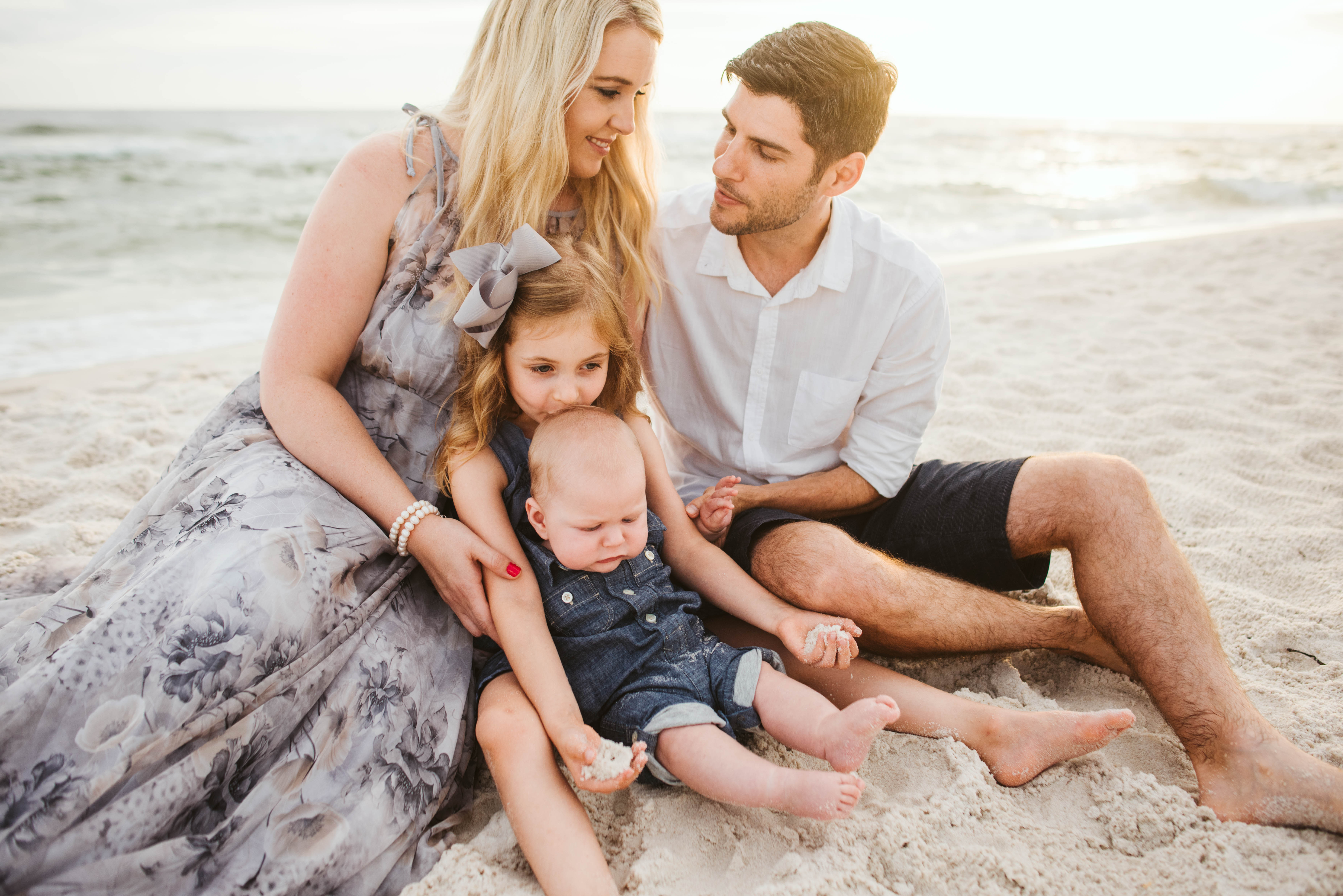 Beach Family Session in Destin Florida by Kylie Rae Photography