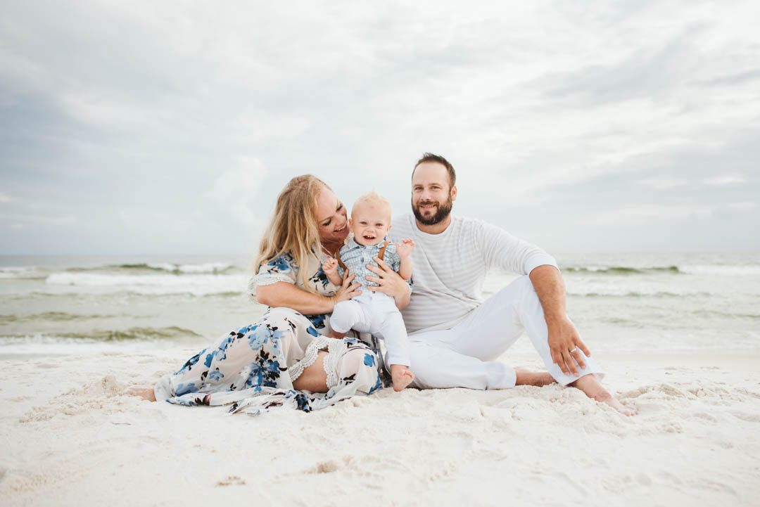 Family Beach Photos at Grayton Beach Florida by Kylie Rae Photography