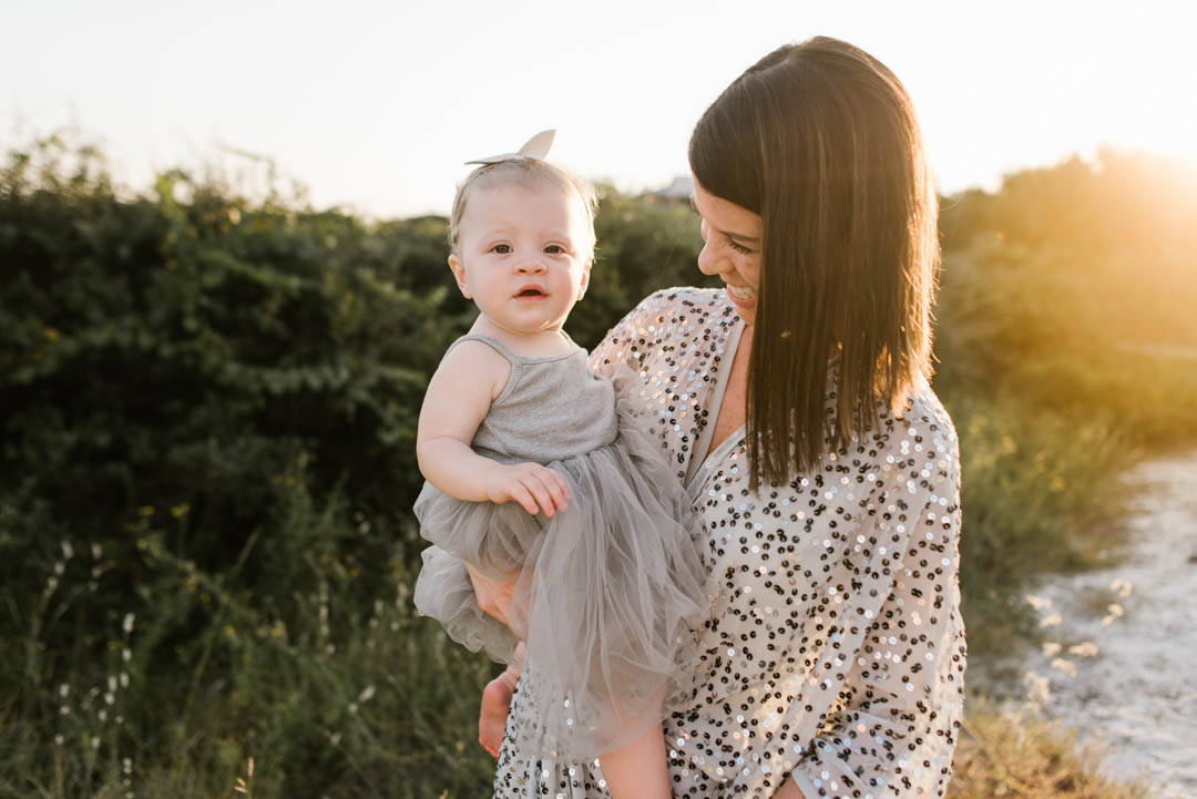 Sequin Dress Family Session in Rosemary Beach Fl by Kylie Rae Photography